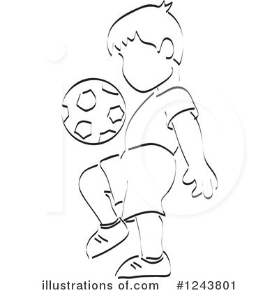 Soccer Clipart #1243801 by David Rey