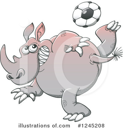 Football Clipart #1245208 by Zooco