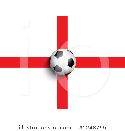 England Flag Clipart #1248795 by KJ Pargeter