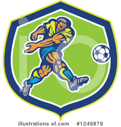 Royalty-Free (RF) Soccer Clipart Illustration by patrimonio - Stock Sample #1249879