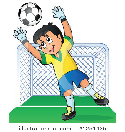 Royalty-Free (RF) Soccer Clipart Illustration by visekart - Stock Sample #1251435