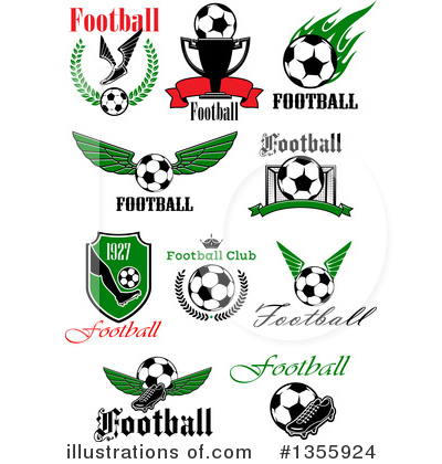 Royalty-Free (RF) Soccer Clipart Illustration by Vector Tradition SM - Stock Sample #1355924