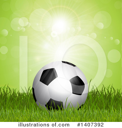 Soccer Ball Clipart #1407392 by KJ Pargeter