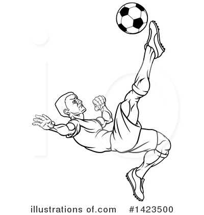 Royalty-Free (RF) Soccer Clipart Illustration by AtStockIllustration - Stock Sample #1423500