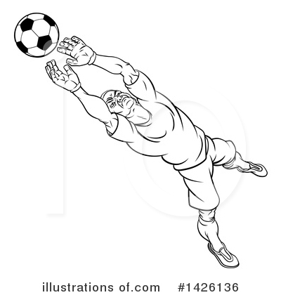 Royalty-Free (RF) Soccer Clipart Illustration by AtStockIllustration - Stock Sample #1426136