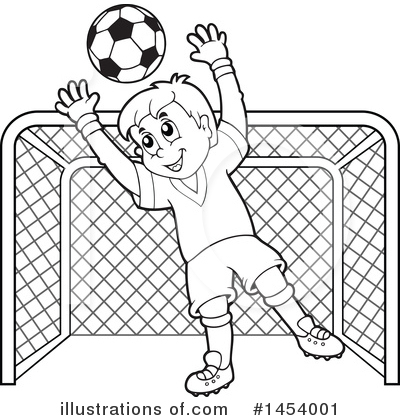 Royalty-Free (RF) Soccer Clipart Illustration by visekart - Stock Sample #1454001