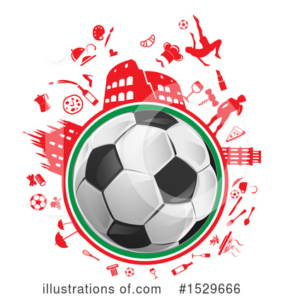 Soccer Ball Clipart #1529666 by Domenico Condello
