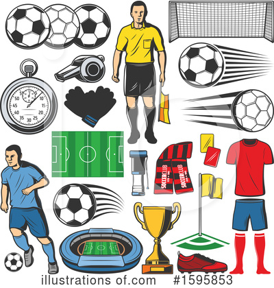 Royalty-Free (RF) Soccer Clipart Illustration by Vector Tradition SM - Stock Sample #1595853