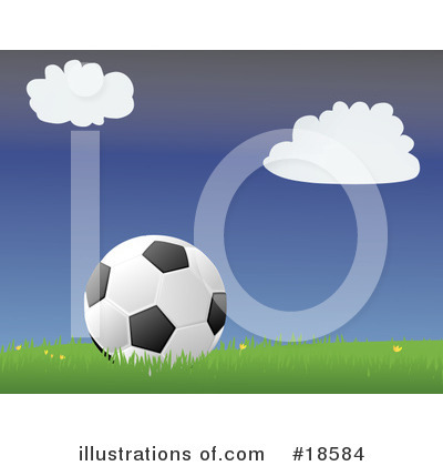 Royalty-Free (RF) Soccer Clipart Illustration by Rasmussen Images - Stock Sample #18584