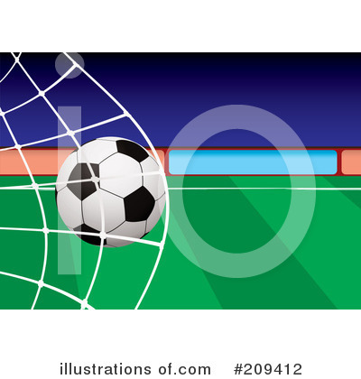 Royalty-Free (RF) Soccer Clipart Illustration by michaeltravers - Stock Sample #209412