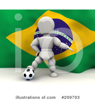 Royalty-Free (RF) Soccer Clipart Illustration by KJ Pargeter - Stock Sample #209703