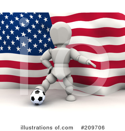 Royalty-Free (RF) Soccer Clipart Illustration by KJ Pargeter - Stock Sample #209706