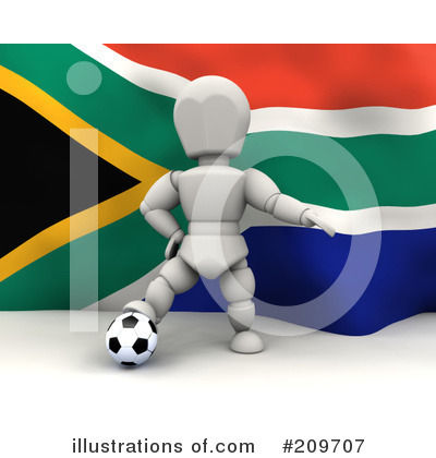Royalty-Free (RF) Soccer Clipart Illustration by KJ Pargeter - Stock Sample #209707