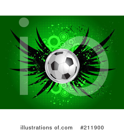 Royalty-Free (RF) Soccer Clipart Illustration by KJ Pargeter - Stock Sample #211900