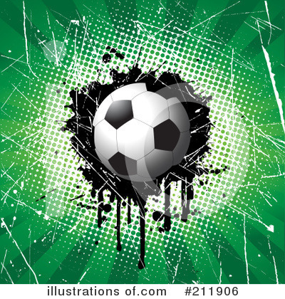 Royalty-Free (RF) Soccer Clipart Illustration by KJ Pargeter - Stock Sample #211906