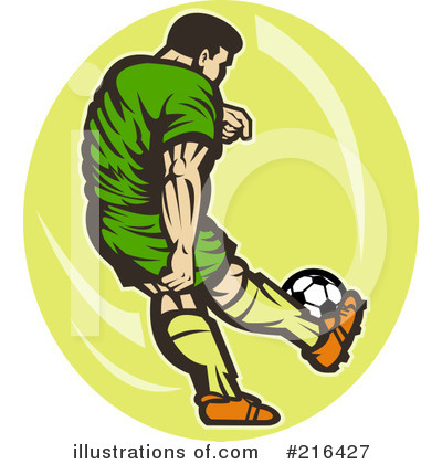 Royalty-Free (RF) Soccer Clipart Illustration by patrimonio - Stock Sample #216427