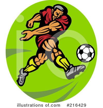 Royalty-Free (RF) Soccer Clipart Illustration by patrimonio - Stock Sample #216429