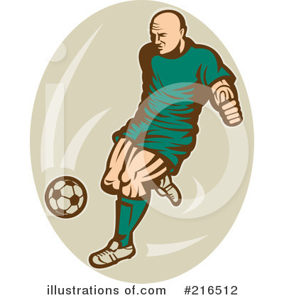 Royalty-Free (RF) Soccer Clipart Illustration by patrimonio - Stock Sample #216512
