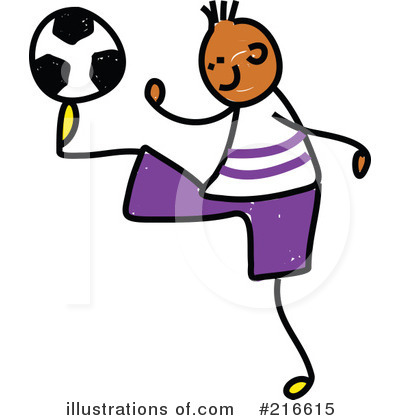 Royalty-Free (RF) Soccer Clipart Illustration by Prawny - Stock Sample #216615