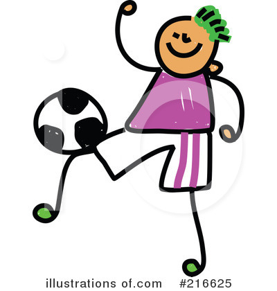 Royalty-Free (RF) Soccer Clipart Illustration by Prawny - Stock Sample #216625