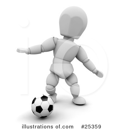 Royalty-Free (RF) Soccer Clipart Illustration by KJ Pargeter - Stock Sample #25359