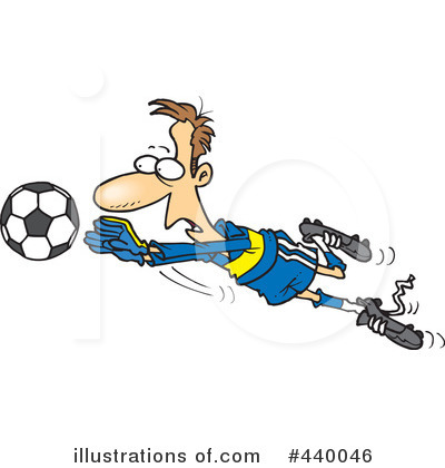 Royalty-Free (RF) Soccer Clipart Illustration by toonaday - Stock Sample #440046