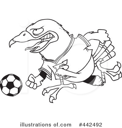 Royalty-Free (RF) Soccer Clipart Illustration by toonaday - Stock Sample #442492