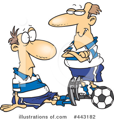 Royalty-Free (RF) Soccer Clipart Illustration by toonaday - Stock Sample #443182