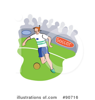 Royalty-Free (RF) Soccer Clipart Illustration by Prawny - Stock Sample #90716
