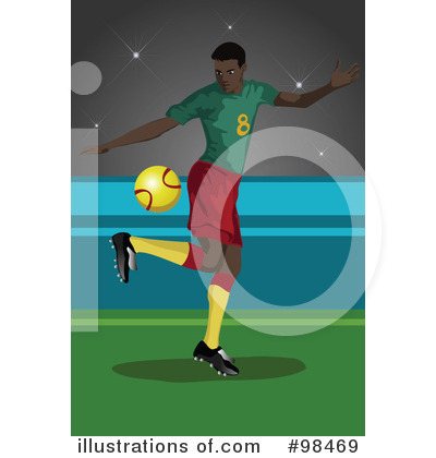 Royalty-Free (RF) Soccer Clipart Illustration by mayawizard101 - Stock Sample #98469