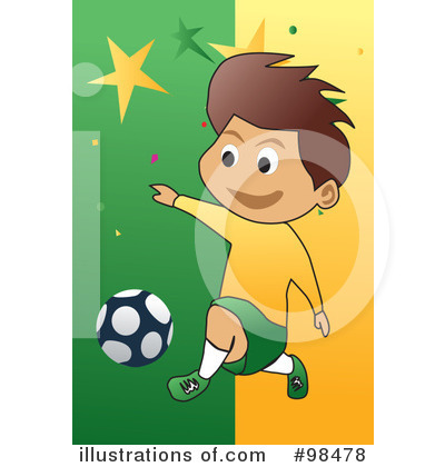 Royalty-Free (RF) Soccer Clipart Illustration by mayawizard101 - Stock Sample #98478
