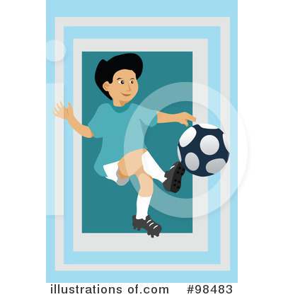 Royalty-Free (RF) Soccer Clipart Illustration by mayawizard101 - Stock Sample #98483