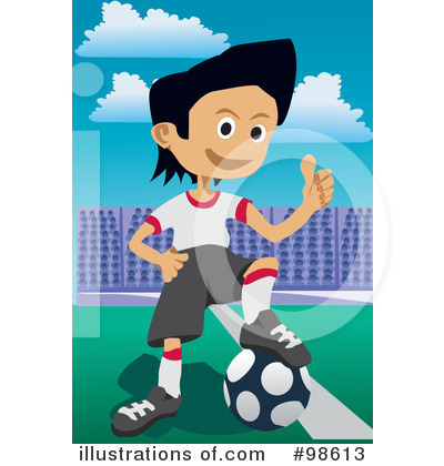 Royalty-Free (RF) Soccer Clipart Illustration by mayawizard101 - Stock Sample #98613