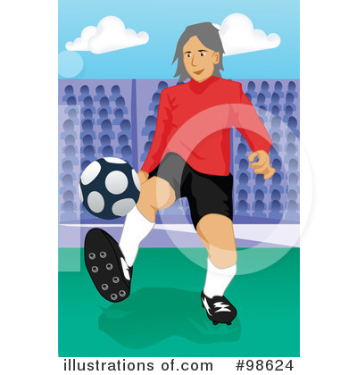 Royalty-Free (RF) Soccer Clipart Illustration by mayawizard101 - Stock Sample #98624