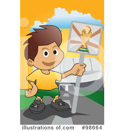 Royalty-Free (RF) Soccer Clipart Illustration by mayawizard101 - Stock Sample #98664