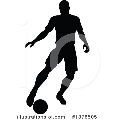 Royalty-Free (RF) Soccer Player Clipart Illustration by AtStockIllustration - Stock Sample #1376505