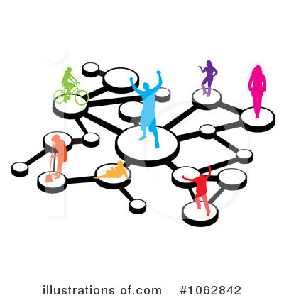 Royalty-Free (RF) Social Network Clipart Illustration by Arena Creative - Stock Sample #1062842
