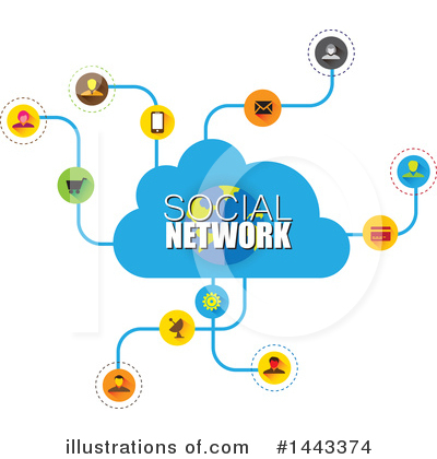 Social Network Clipart #1443374 by ColorMagic