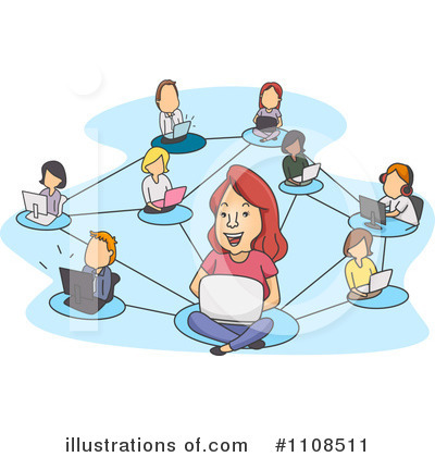 Royalty-Free (RF) Social Networking Clipart Illustration by BNP Design Studio - Stock Sample #1108511