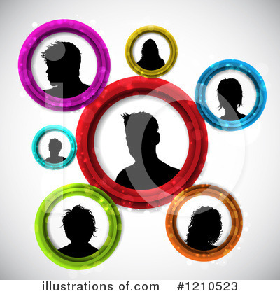 Royalty-Free (RF) Social Networking Clipart Illustration by KJ Pargeter - Stock Sample #1210523