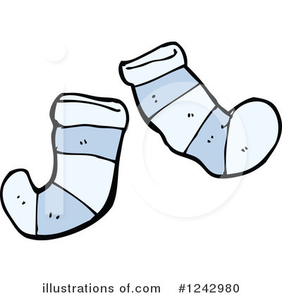 Royalty-Free (RF) Socks Clipart Illustration by lineartestpilot - Stock Sample #1242980