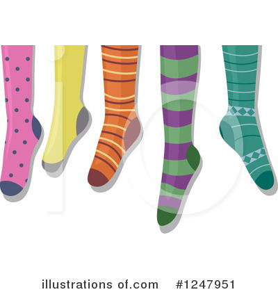 Royalty-Free (RF) Socks Clipart Illustration by BNP Design Studio - Stock Sample #1247951