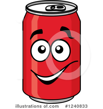 Soda Can Clipart #1240833 by Vector Tradition SM