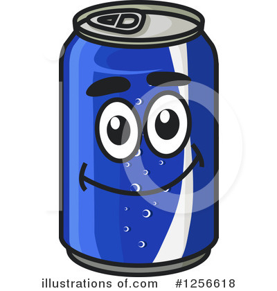 Soda Can Clipart #1256618 by Vector Tradition SM