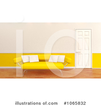 Royalty-Free (RF) Sofa Clipart Illustration by KJ Pargeter - Stock Sample #1065832