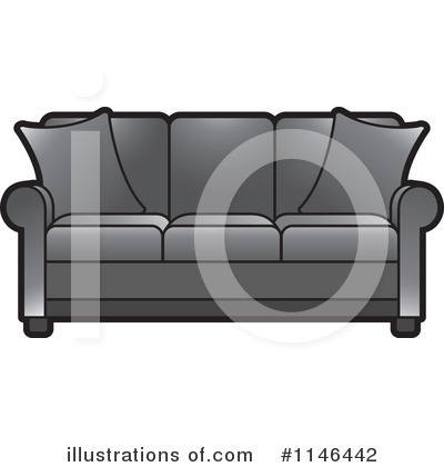 Couch Clipart #1146442 by Lal Perera