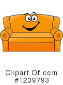 Sofa Clipart #1239793 by Vector Tradition SM