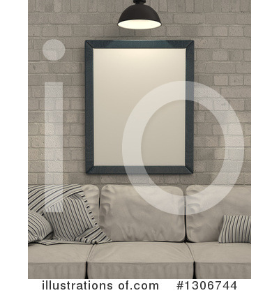 Royalty-Free (RF) Sofa Clipart Illustration by KJ Pargeter - Stock Sample #1306744
