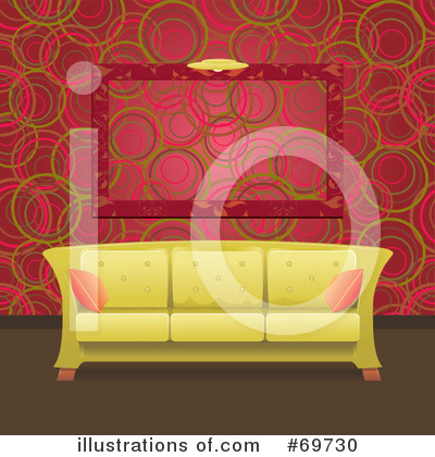 Royalty-Free (RF) Sofa Clipart Illustration by MilsiArt - Stock Sample #69730