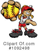 Softball Clipart #1092498 by Chromaco